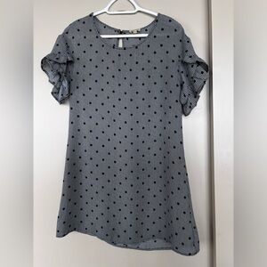 SOLD Checkered with polka dot summer dress.